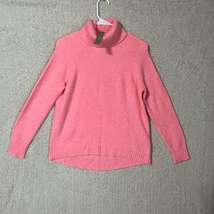 WOMENS J CREW Pink Turtle Neck NWT XS Wool And Alpaca. Capsule Classic Casual
